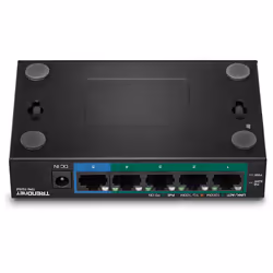 Trendnet TPE-TG52 switch di rete Non gestito Gigabit Ethernet (10/100/1000) Supporto Power over Ethernet (PoE) Nero - Vista aggiuntiva 4