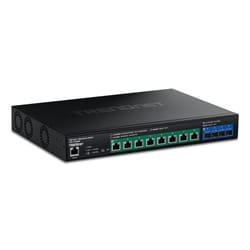 Trendnet TPE-7124SBF switch di rete Gestito 10G Ethernet (100/1000/10000) Supporto Power over Ethernet (PoE) Nero