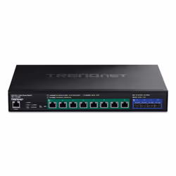 Trendnet TPE-7124SBF switch di rete Gestito 10G Ethernet (100/1000/10000) Supporto Power over Ethernet (PoE) Nero