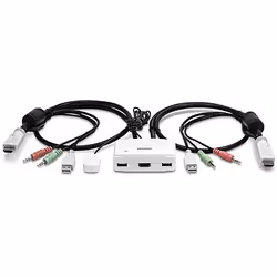 Trendnet TK-215i switch per keyboard-video-mouse (kvm) Bianco