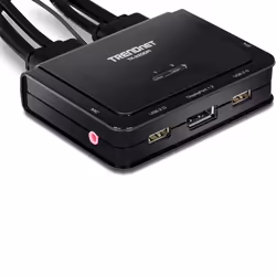 Trendnet TK-220DPI switch per keyboard-video-mouse (kvm) Nero - Vista aggiuntiva 5