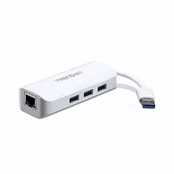 Trendnet TU3-ETGH3, IEEE 802.3, IEEE 802.3ab, IEEE 802.3az, IEEE 802.3u, IEEE 802.3x, Bianco, USB 1.1, USB 2.0, USB 3.2 Gen 1 ...