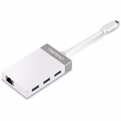 Trendnet TUC-ETGH3, USB 3.2 Gen 1 (3.1 Gen 1) Type-C, IEEE 802.3, IEEE 802.3ab, IEEE 802.3az, IEEE 802.3u, IEEE 802.3x, Grigi ...