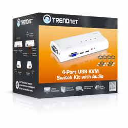 Trendnet TK-409K switch per keyboard-video-mouse (kvm) Blu - Vista aggiuntiva 6