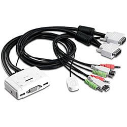 Trendnet TK-214i switch per keyboard-video-mouse (kvm) Bianco