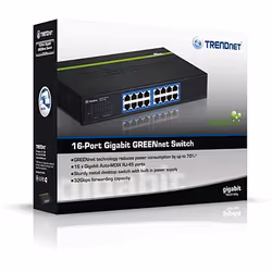 Trendnet TEG-S16DG switch di rete Non gestito Nero - Vista aggiuntiva 4