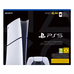 Sony Interactive Entertainment PlayStation 5 Digital E Chassis (Slim) 825 GB Wi-Fi Nero, Bianco - Vista aggiuntiva 2