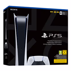 Sony PlayStation 5 Digital Edition, PlayStation 5, Nero, Bianco, 16000 MB, GDDR6, AMD, AMD Ryzen Zen 2