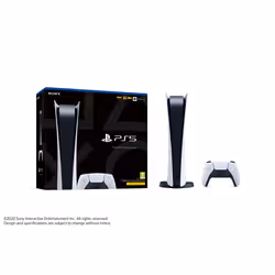 Sony PlayStation 5 Digital Edition 825 GB Wi-Fi Nero, Bianco