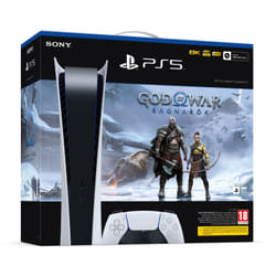 Sony PlayStation 5 Digital C Chassis + God of War Ragnarök 825 GB Wi-Fi Nero, Bianco