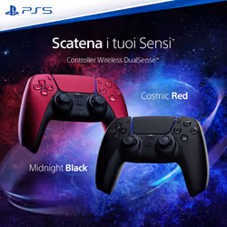 Sony DualSense Nero, Rosso Bluetooth/USB Gamepad Analogico/Digitale Android, MAC, PC, PlayStation 5, iOS - Vista aggiuntiva 5