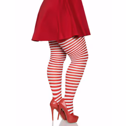 Leg Avenue 7100Q_06207 Collant e calza Rosso, Bianco - Vista aggiuntiva 2