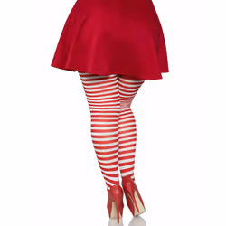 Leg Avenue 7100Q_06207 Collant e calza Rosso, Bianco - Vista aggiuntiva 3