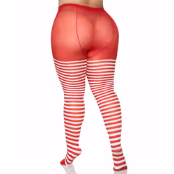 Leg Avenue 7100Q_06207 Collant e calza Rosso, Bianco - Vista aggiuntiva 5