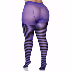 Leg Avenue 7100Q_03907 Collant e calza Nero, Viola - Vista aggiuntiva 4