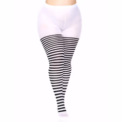 Leg Avenue 7100Q_00709 Collant e calza Nero, Bianco - Vista aggiuntiva 5