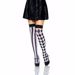 Leg Avenue 6120_00722 Collant e calza Nero, Bianco