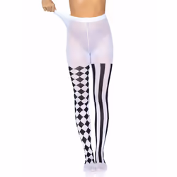 Leg Avenue 7720_00722 Collant e calza Nero, Bianco - Vista aggiuntiva 6