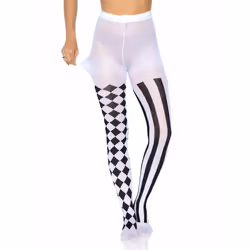 Leg Avenue 7720_00722 Collant e calza Nero, Bianco - Vista aggiuntiva 7
