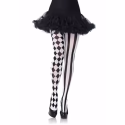 Leg Avenue 7720_00722 Collant e calza Nero, Bianco - Vista aggiuntiva 8