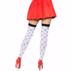 Leg Avenue 6214_13822 Collant e calza Nero, Rosso, Bianco - Vista aggiuntiva 2