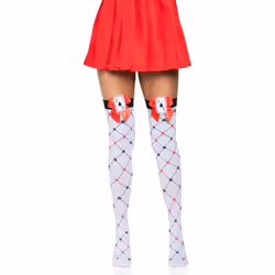 Leg Avenue 6214_13822 Collant e calza Nero, Rosso, Bianco - Vista aggiuntiva 4
