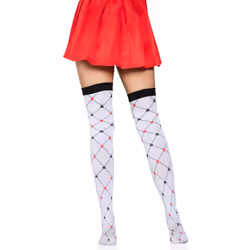 Leg Avenue 6214_13822 Collant e calza Nero, Rosso, Bianco - Vista aggiuntiva 5