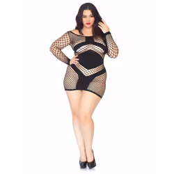 Leg Avenue 86593Q_00107 completo e body da lingerie Nero - Vista aggiuntiva 4
