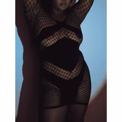 Leg Avenue 86593Q_00107 completo e body da lingerie Nero - Vista aggiuntiva 6