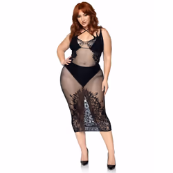 Leg Avenue 86064X_00108 completo e body da lingerie Nero - Vista aggiuntiva 4