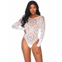 Leg Avenue 89161_00206 completo e body da lingerie Bianco