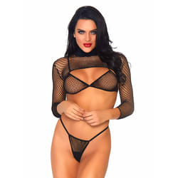 Leg Avenue 81583_00122 completo e body da lingerie Nero