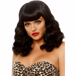 Leg Avenue A2860_00122, Parrucca per costume, Nero, 1 pz