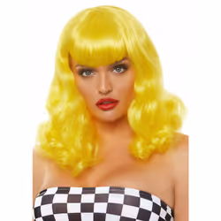 Leg Avenue A2860_17622, Parrucca per costume, Giallo, 1 pz