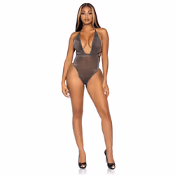 Leg Avenue 89270_06522 completo e body da lingerie Nero, Argento - Vista aggiuntiva 5
