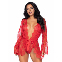 Leg Avenue 86112_00302 completo e body da lingerie Rosso