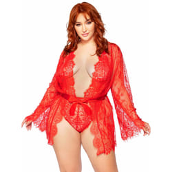 Leg Avenue 86112X_00308 completo e body da lingerie Rosso