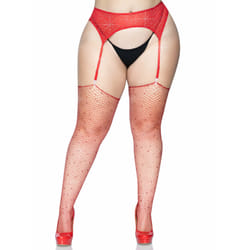 Leg Avenue 9124X_00308 Collant e calza Rosso