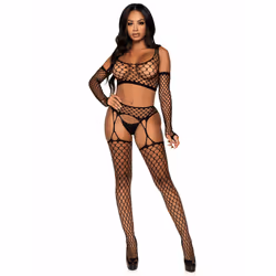 Leg Avenue 89301_00122 completo e body da lingerie Nero - Vista aggiuntiva 5