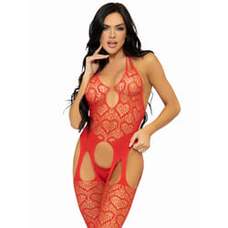 Leg Avenue 89306_00322 completo e body da lingerie Rosso