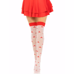 Leg Avenue 6217_06222 Collant e calza Rosso, Bianco - Vista aggiuntiva 4