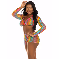 Leg Avenue 81661_10122 completo e body da lingerie Multicolore - Vista aggiuntiva 4