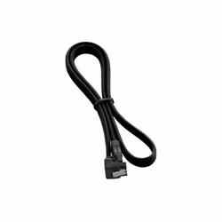 Cablemod CM-CAB-RSAT-N60KK-R, 0,6 m, SATA III, Femmina/Femmina, Nero, Dritto, Destra
