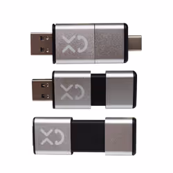 XD Enjoy XDUK999 unità flash USB 128 GB USB Type-A / USB Type-C 3.2 Gen 1 (3.1 Gen 1) Argento - Vista aggiuntiva 2