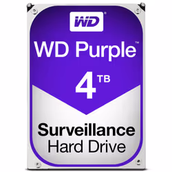 Western Digital Purple, 4 TB, 5400 Giri/min, 64 MB, 3.5", Serial ATA III