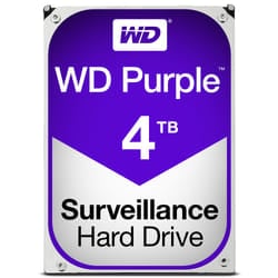 Western Digital Purple disco rigido interno 4 TB 5400 Giri/min 64 MB 3.5" Serial ATA III