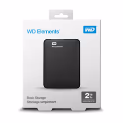 Western Digital WD Elements disco rigido esterno 2 TB 2.5" Micro-USB B 3.2 Gen 1 (3.1 Gen 1) Nero - Vista aggiuntiva 8