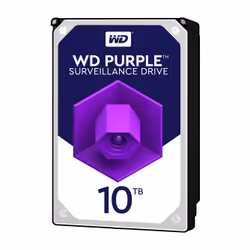 Western Digital Purple, 10 TB, 7200 Giri/min, 256 MB, 3.5", Serial ATA III