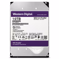 Western Digital Purple disco rigido interno 10 TB 7200 Giri/min 256 MB 3.5" Serial ATA III