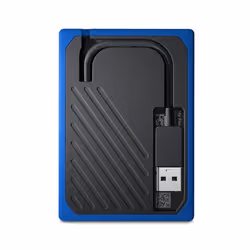 Western Digital My Passport Go 500 GB USB tipo A 3.2 Gen 1 (3.1 Gen 1) Nero, Blu - Vista aggiuntiva 5